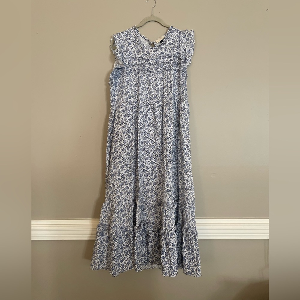 Floral sleeveless maxi